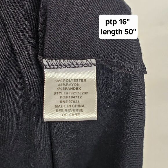 Miken Swim Fringe Maxi Dress Size M Swim Coverup Beach Black Grunge Goth Bodycon - Picture 6 of 6